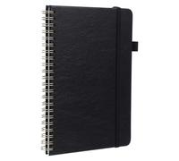 PartyKindom Carnet à Spirale B6 Noir pour Mots de Passe et Adresses, Index