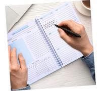 PartyKindom Carnet de Notes à Spirale pour Planification Hebdomadaire Papier PP et Couverture Rigide Cahier et Portable pour Prise de Notes et Organisation