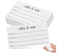 PartyKindom Cartes de Tombola Vierges pour Inscriptions et Votes 100 en Papier Multi-usage Pliables Lot de 100 Feuilles pour Événements D'entreprise ou Scolaires