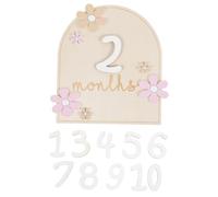 PartyKindom Cartes Garçon Fille de Cartes Milestone Naturelles pour Photos de Accessoires Photo Sécurisés pour Garçon Fille Décoration Chic pour Souvenirs Premiers Mois