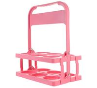 PartyKindom Casier à Bouteilles Portable Pliable en PP Résistant à l'usure pour 6 Bouteilles, Design Classique et Pratique, pour Table de Pique-niques ou Comptoir