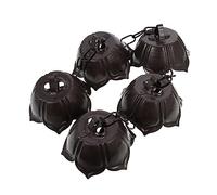 PartyKindom Chaîne De Pluie Décorative en Aluminium Forme Lotus pour Gouttière Jardin Maison, Récupération d'eau Pluie Fonctionnelle Résistance Solide Usage Extérieur