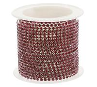 PartyKindom Chaîne Décorative Strass pour Mariage Applique Cristal Mètres Roll pour Vêtements et Bricolage Accessoire Élégant et Brillant