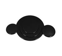 PartyKindom Chapeau de Brûleur à Gaz pour Plaque de Cuisson Couvercles Décoratifs de Rechange Remplacement pour Cuisinière à Gaz