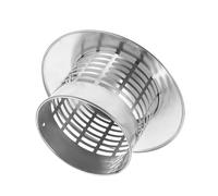 PartyKindom Chapeau De Cheminée Anti-Pluie Protection Toit Ventilation Échappement Résistant Capuchon Externe Inoxydable Couvre-Conduit Ventilé pour Maison Villa