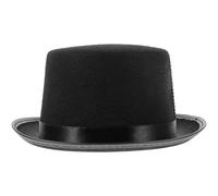 PartyKindom Chapeau de Magicien Noir en Tissu Léger et Design Créatif pour Performances de Conjuration et Fêtes Costumées, Facile à Transporter Ranger