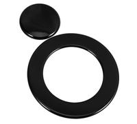 PartyKindom Chapeaux de Brûleur à Gaz pour Plaque de Cuisson, Kit 2 Pièces Compatibles Cuisinière Encastrée, Accessoires de Rechange Solide pour Brûleurs Gaz, Entretien Facile et Protection