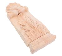 PartyKindom Chapiteau en Bois Sculpté Applique De Sculpture sur Bois De Style Européen Appliques en Bois Applique d'angle Corbeaux en Bois Onlay D'appliques Sculptées en Bois Khaki