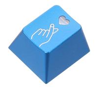 PartyKindom Clavier Mécanique Aluminium Anodisé Keycap Décoratif Lumineux Forme De Cœur pour Clavier RGB Design Unique Et Confort De Touche Optimal
