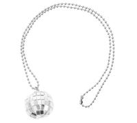 PartyKindom Collier Boule Disco Lumineux, Alliage et Plastique, Pendentif Suspendu, Bijoux Femme pour Soirée Fête et Dancefloor Rétro, Taille Unique Scintillant et Original