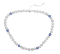 PartyKindom Collier de Baseball en Perles D'argile, Collier de Sport en Perles D'argile, Pendentif Balle Blanc, Style Hip Hop, pour Hommes et Garçons, Baseball, Usage Quotidien