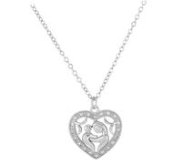 PartyKindom Collier Pendentif Cœur pour Femmes Chaîne de Clavicule pour Fête Mères et Design Unique et Durable
