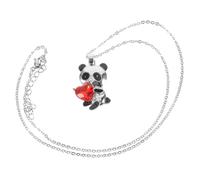 PartyKindom Collier Pendentif Panda Femme en Chaîne de Cou Collier Animaux Adorable pour Fête des Mères Bijoux Personnalisés Longueur Ajustable