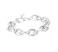 PartyKindom Collier Ras Cou Métallique Punk Chaîne Curb Link Minimaliste pour Femme Chaîne Maillons Géométrique Argentée Collier Court Empilable