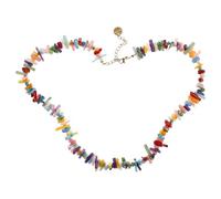 PartyKindom Collier Ras du Cou Corail Baroque Violet et Rose, Collier de Perles Bohème pour Femmes, Bijoux D'été et Plage, Accessoire pour Vacances et Tenues Décontractées