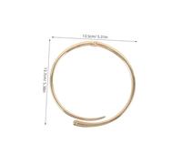 PartyKindom Collier Ras-du-cou Pour Femme Style Punk Manchette Métal Doré à Ouverture Ressort Design Géométrique Minimaliste Usage Quotidien Soirée Taille Ajustable