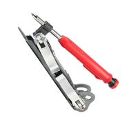 PartyKindom Compas Menuisier en Alliage d'Aluminium, Jauge de Contour Multifonction Trusquin de Marquage et Crayon de Dessin, Outil Léger pour Travail du Bois et Chantier