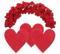 PartyKindom Confettis Cœur Polyvalents en Feutre Rouge 200 Pièces de Cœurs pour Décoration pour Mariage et Décoration Intérieure Élégante