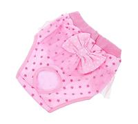 PartyKindom Couches Lavables pour Chiennes Période Physiologique Lingerie Respirante Dentelle Protection Confortable pour Chiots Préserve Sols Et Mobilier