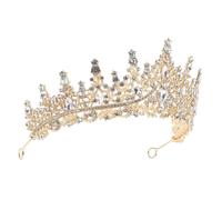 PartyKindom Couronne Baroque Avec Strass Pour Bal De Fin Année Mariage Soirée Costumée Accessoire De Coiffure Pour Demoiselles Honneur