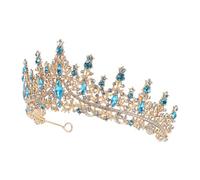 PartyKindom Couronne de Cheveux Décorative avec Strass Forme de Larme Style Baroque pour Mariages Fêtes Anniversaires et Événements Spéciaux