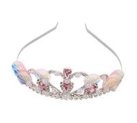 PartyKindom Couronne Sirène Paillettes -tête pour Fêtes Océaniques Costume Princesse Halloween et Cosplay Garçon Fille