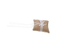 PartyKindom Coussin Alliance Mariage Forme de Cœur Doux Porte Bague Ruban Romantique pour Cérémonie Champêtre Design Unique et Pratique pour Mariage et Surprise
