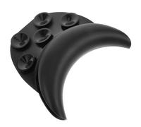 PartyKindom Coussin Repose-nuque en Silicone Noir Antidérapant pour Bac à Shampoing, Confortable et Facile à Nettoyer, pour Salons de Coiffure et Soins Capillaires