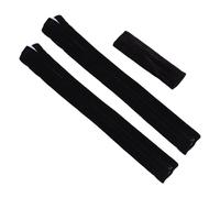 PartyKindom Couvercle de Poignée Réfrigérateur Four et Micro-Ondes Lot de 3 Noir Lavable Antidérapant Protège Taches et Traces pour Appareils Cuisine