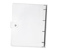 PartyKindom Couverture de Cahier Transparente avec Anneaux Protège Documents Pratique et pour Bureau et Accessoire Personnalisable pour Notebook