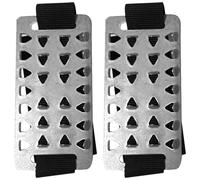 PartyKindom Crampons Antidérapants Noir 26 Dents en Acier Inoxydable Couvre-Chaussures Adhérence Risque de Glissade pour Randonnée et Jogging