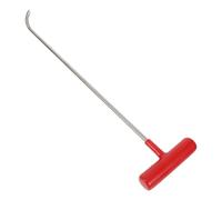 PartyKindom Crochet Leve Plaque en Acier Inoxydable Léger de 47 Cm, Outil à Crochet T-shape pour Levage sans Effort des Couvercles de Regard en Construction et Secours