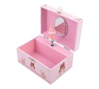 PartyKindom Dance Ballet Music Box Accessoires de Danse pour Filles boîtes à Bijoux Musicales pour Filles Candy Musical Jewelry Boîtes Bijoux pour Enfants Trucs de Ballet Papier Carton
