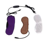 PartyKindom de Sommeil USB Chauffant pour Yeux Protecteur Relaxant pour Hommes et Femmes pour Bureau et Étudiants Protège Yeux Pendant Sommeil Couleur Lavande