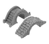 PartyKindom Décor de Pont Miniature Arche Réaliste en Pierre 2pcs pour Vos Espaces pour Jardin et Aquarium Décoration Extérieure et Intérieure