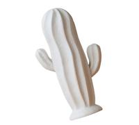 PartyKindom Décoration Céramique Blanche Cactus pour Bureau et Chambre Ornement Moderne Céramique Statue Végétale Minimaliste pour Intérieur