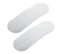 PartyKindom Disques Protecteurs Argentés Style Élégant Protection Anti-gouttes Séparation de Cendres en Papier Argenté Lot de 100 Forme Disque pour Accessoires Micro