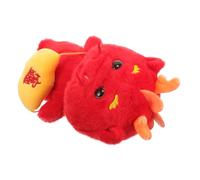 PartyKindom Dragon Peluche Rouge Décoratif pour Bureau et Maison Doux Portable pour Nouvel an Cadeau Famille et