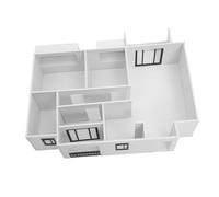 PartyKindom Échelle Maquette Appartement DIY Kit Maquette Architecturale Précise pour Modélisation Miniature Assemblage Facile pour Études et Activités