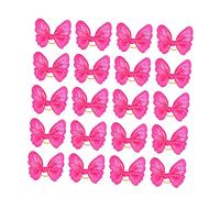 PartyKindom Élastiques à Cheveux pour Chiens Et Corde pour Poils d'animaux 20 Pcs Rose Accessoires pour Chiens pour Petits Animaux De Compagnie