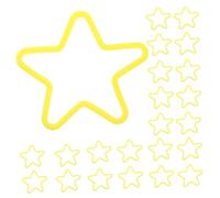 PartyKindom Élastiques de Magie D'étoile 50 Pcs pour Illusionnistes, Accessoires Élastiques en Caoutchouc Haute Élasticité, Spectacle de Magie pour Débutants et Fêtes