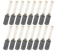 PartyKindom Ensemble de 20pcs Balais de Charbon pour Moteur de Machine à Coudre, Métal Noir, Performance Stable sans Bavure, Accessoires pour Machine à Coudre