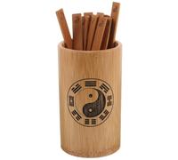 PartyKindom Ensemble de Bâtonnets du Yi Jing en Bambou Portable pour Divination Traditionnelle, Seau Divinatoire Vintage en Bois, pour Usage Extérieur et Éducatif Culturel