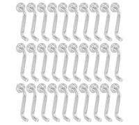 PartyKindom Épingles de Sécurité Sécurité Renforcée 30pcs en Acier Carbone Argenté Verrouillage à Boucle Robuste pour Rayonnage D'entrepôt Adaptées Stockage Extérieur Léger