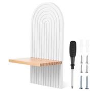 PartyKindom Étagère Murale Flottante pour Bougie Chauffe-Plat Décoration Murale Moderne en Bois Décoration De Salon Rustique Design Peu Encombrant