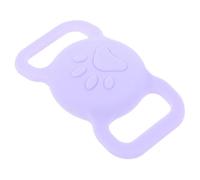 PartyKindom Étui de Manchon Traceur Léger Taille Compacte en Silicone Anti-Perte Housse de Traçage Couleur Violet pour Localisateur D’Animaux Domestiques pour Collier de Chat