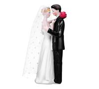 PartyKindom Figurine Résine Couple Mariés pour Décoration Gâteau Mariage Romantique Souvenir