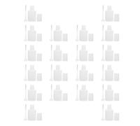 PartyKindom Flacons Vides en Abs Blanc 10ml pour Vernis à Ongles Lot de 20 Pinceau pour DIY et Création de Nouvelles Couleurs de Vernis