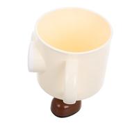 PartyKindom Gobelet Brosse à Dents Garçon Fille Cartoon Grand Oeil avec Poignée Gobelet Salle De Bain Plastique Grand Volume Porte-Brosse à Dents Et Dentifrice pour Kids