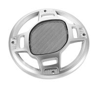 PartyKindom Grille de Haut-Parleur Métallique Ronde Argentée Maille de Précision et Structure Stable pour Protection Audio Domestique et Home Cinéma